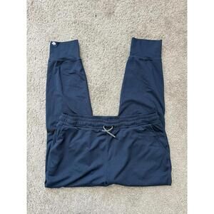 Rabbit Running Men’s Sz LG EZ Joggers Navy Blue Comfort Drawstring Athleisure